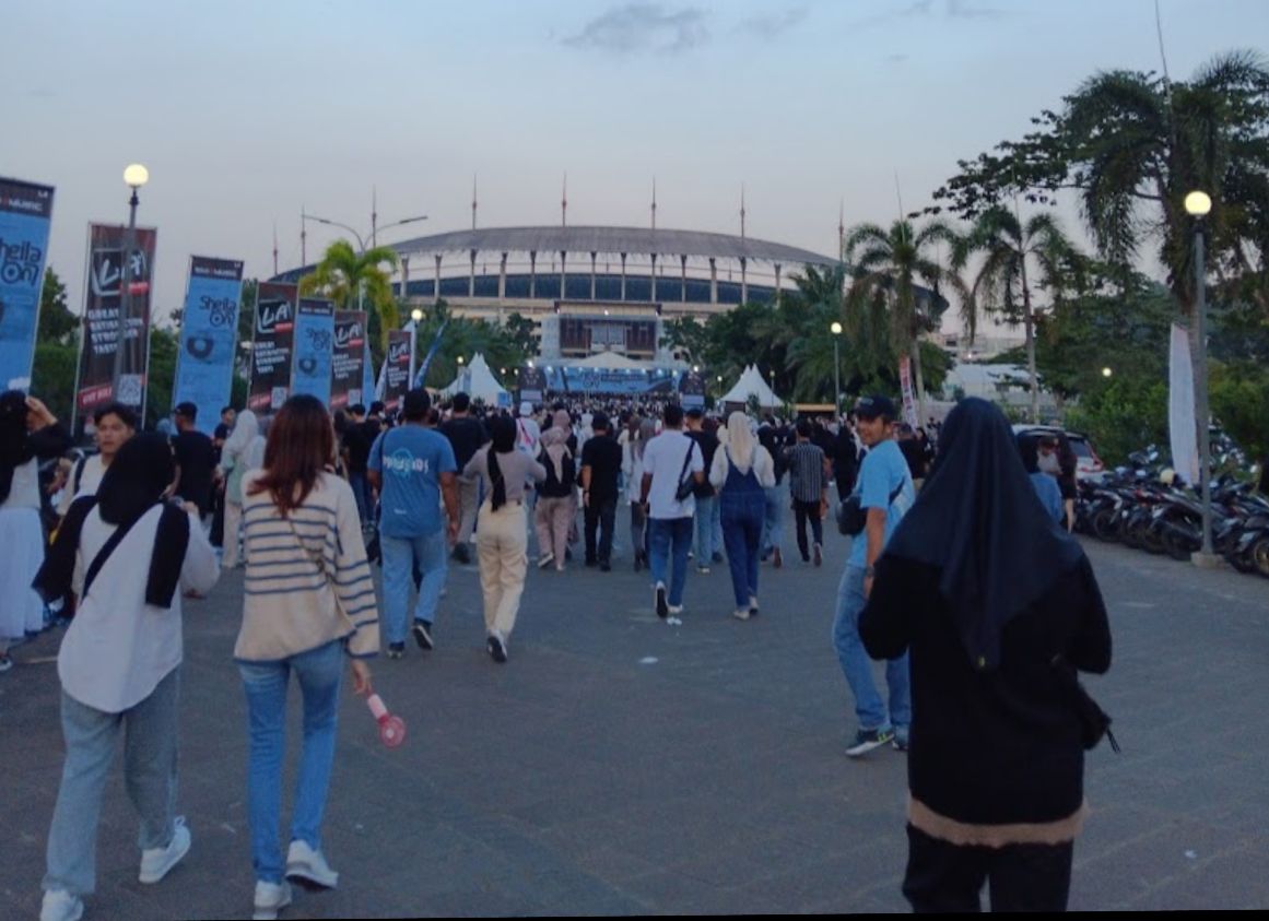 Stadion Utama Palaran ketika digunakan untuk gelaran konser (istimewa)