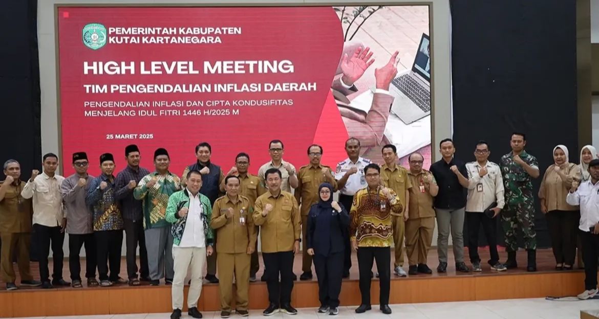 High Level Meeting Tim Pengendalian Inflasi Daerah menjelang Idulfitri (Foto : Prokom Kukar)