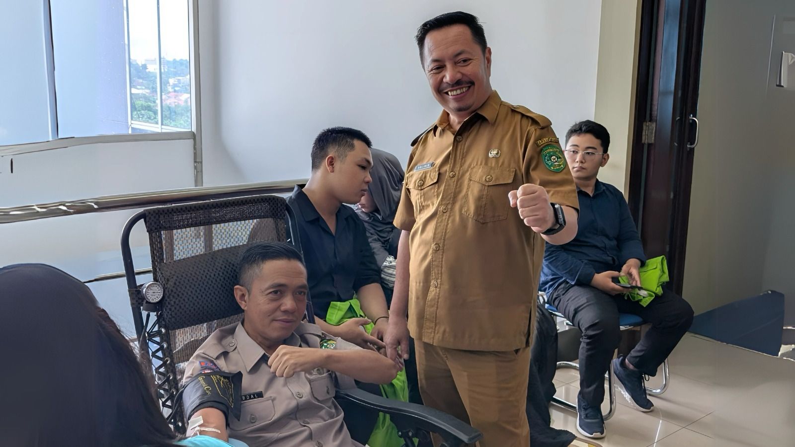 Kegiatan donor darah Diskominfo Kukar (istimewa)