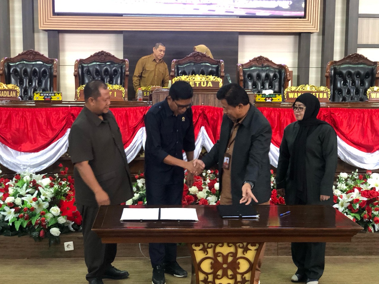 Rapat paripurna yang membahas rekomendasi terhadap Laporan Keterangan Pertanggungjawaban (LKPJ) Bupati Tahun Anggaran 2024
