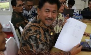 Sekretaris Daerah Kukar, Sunggono, menghadiri acara Pembahasan Usulan Sekolah Rakyat dan Penandatanganan Berita Acara Klarifikasi di Gedung Konvensi Taman Makam Pahlawan Nasional Utama Kalibata, Jakarta Selatan (Foto : Prokom Kukar)