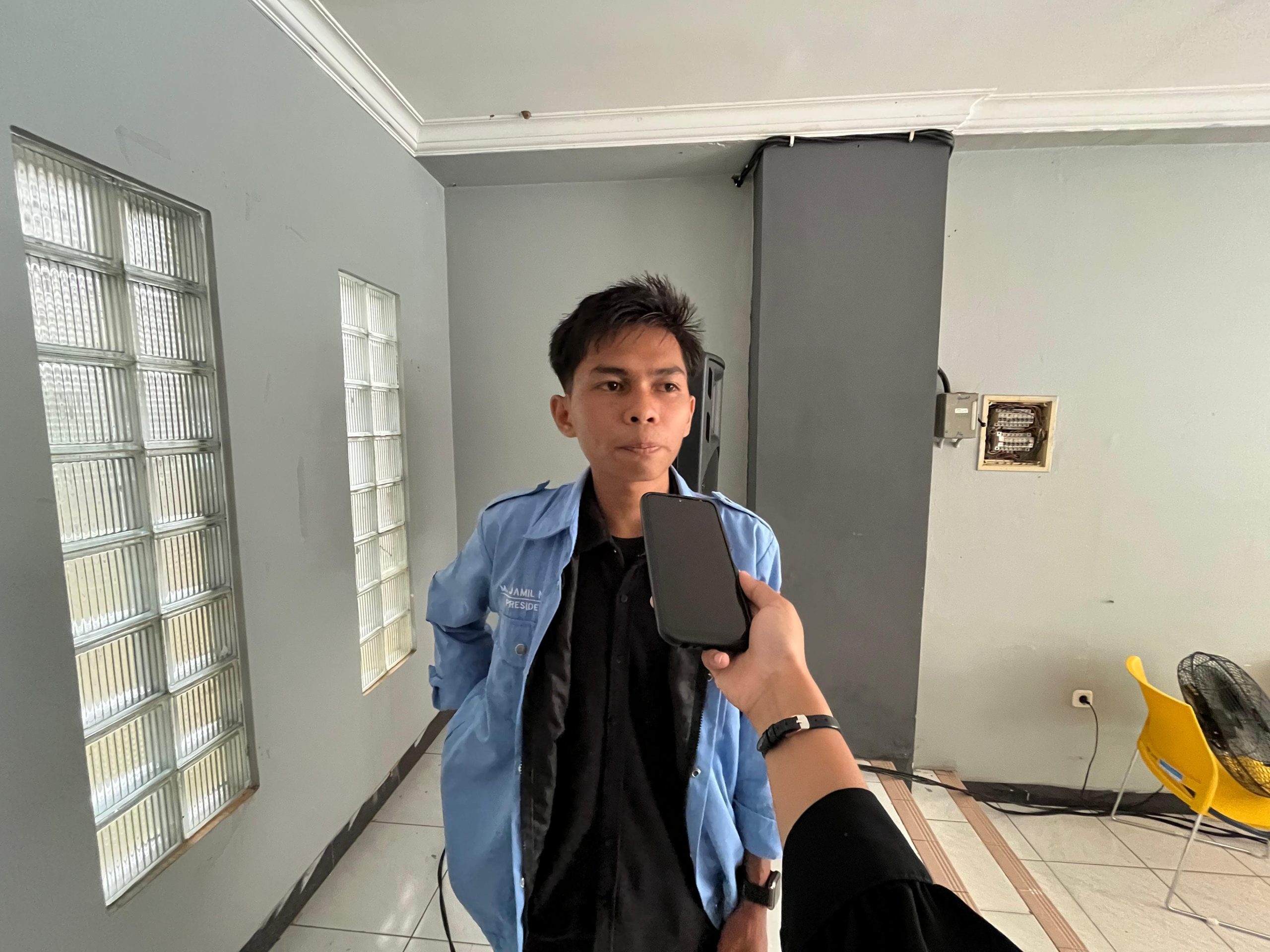 M. Jamil Nur selaku Presiden Bem Fisip Unmul