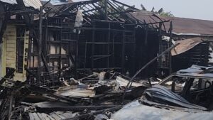 Kondisi terkini lokasi kebakaran di Loa Ipuh, Tenggarong.