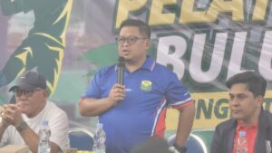 Kepala Dispora Kukar, Aji Ali Husni saat sambutan.