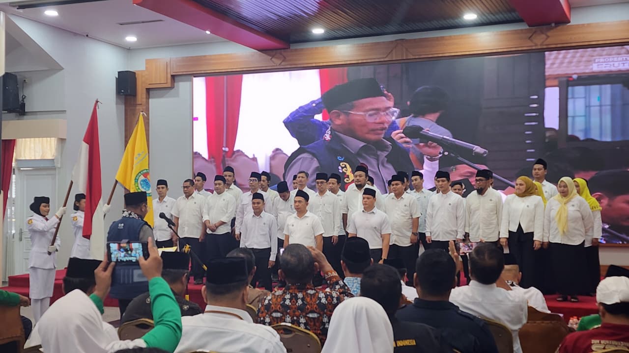Momen Pelantikan PC PMII Kukar 2026-2031.